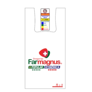 SACOLAS PLÁSTICAS - Tamanho M (38cm x 50cm ) - 1000 und