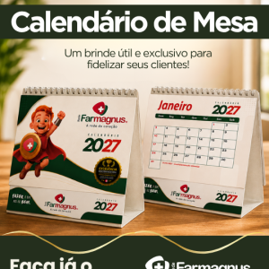 CALENDÁRIO DE MESA 2027