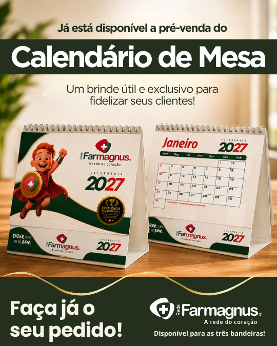 CALENDÁRIO DE MESA 2027